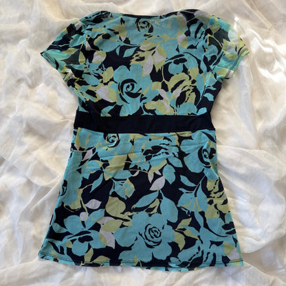 NYC boho flower babydoll top
