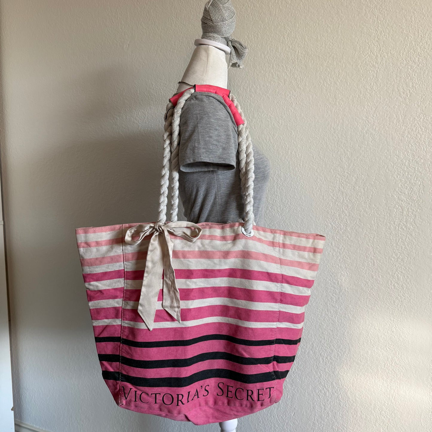 Victoria’s Secret striped beach bag