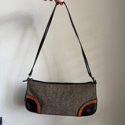 Express brown shoulder bag