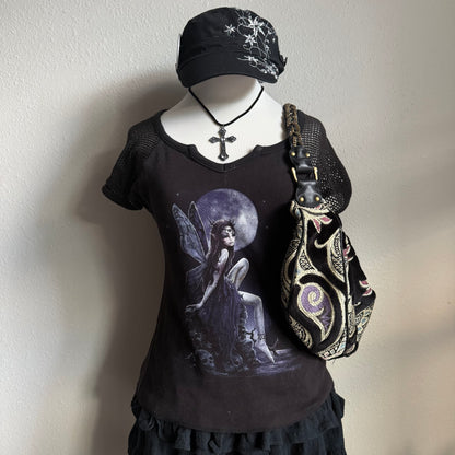 Spiral Fairy gothic top