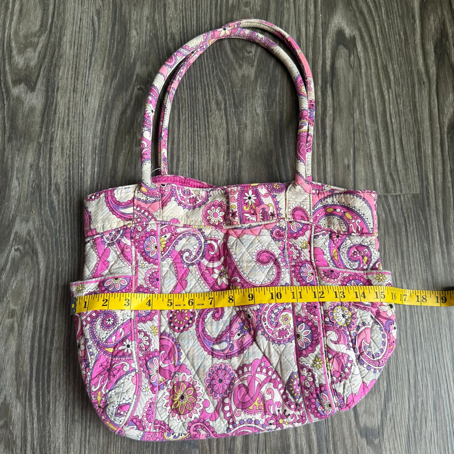 Vera Bradley pink paisley shoulder bag