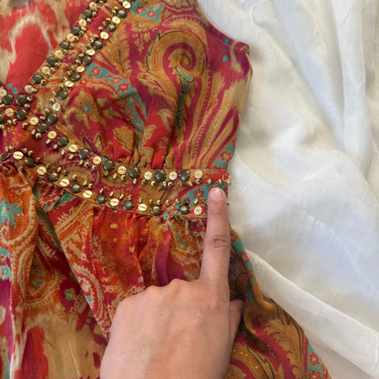 Summer sequin tank top