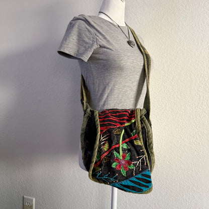 Flower whimsy crossbody bag
