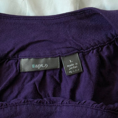 Purple studded boho top