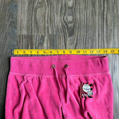 Pink velvet gauchos