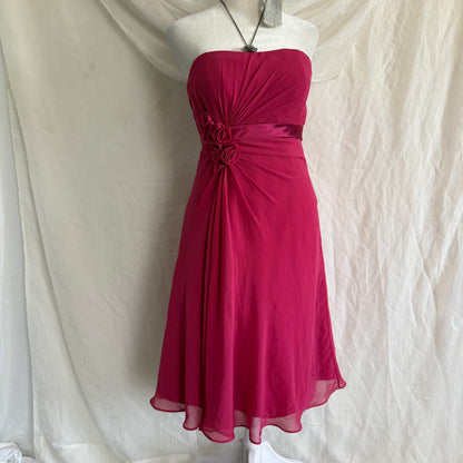 2000s bubblegum pink ruffle dress