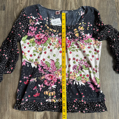 Flower boho sequin top