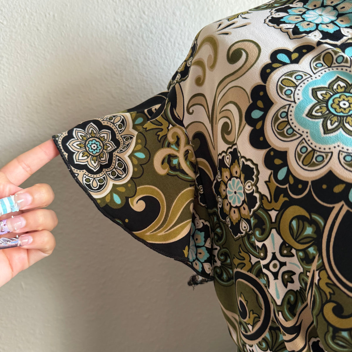 Misty’s whimsical swirl top