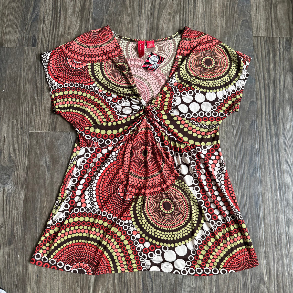 Zoey Beth circle patterned top