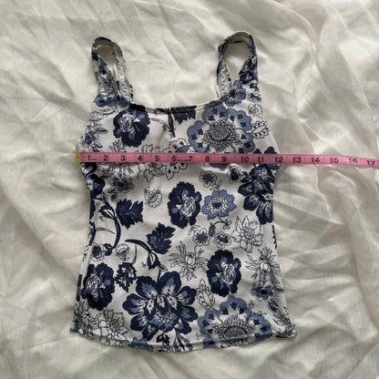 soft white flower tank