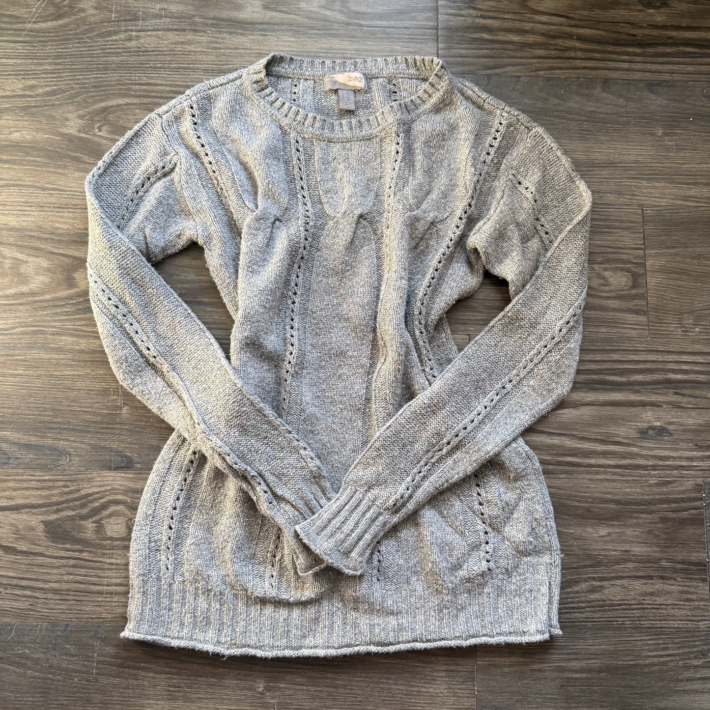 Knitted grey indie sweater