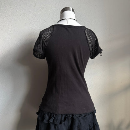 Spiral Fairy gothic top