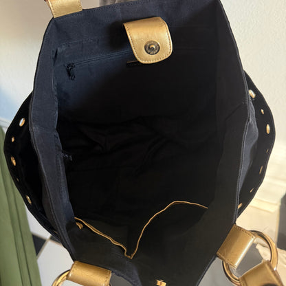 Studded shoulder bag