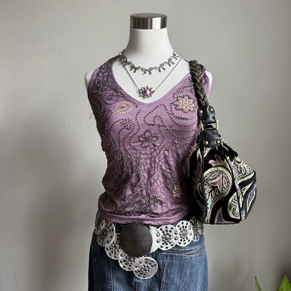 2000s boho circle belt