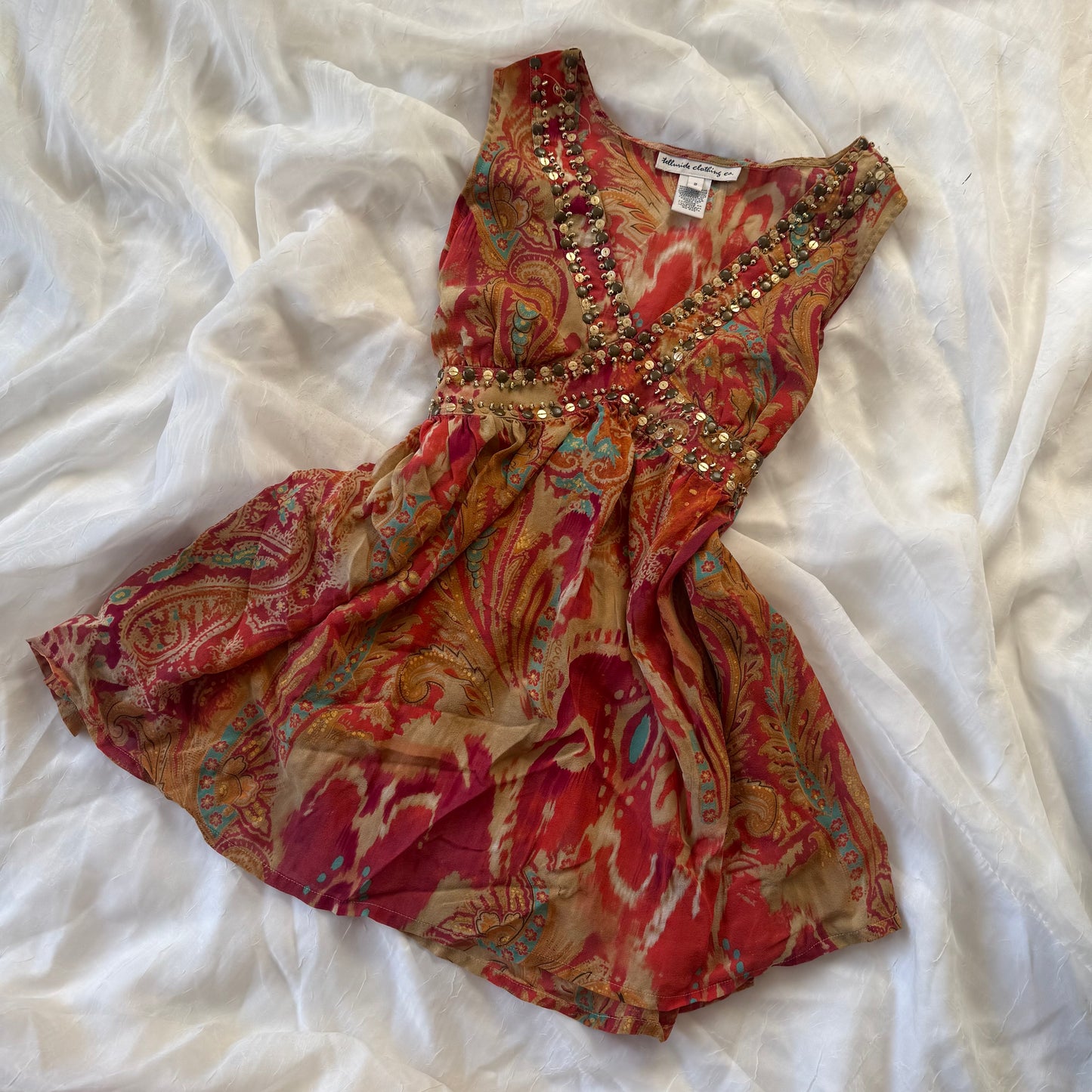 Summer sequin tank top