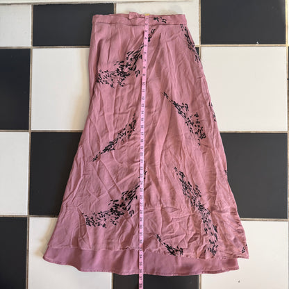 Cottage pink flower maxi
