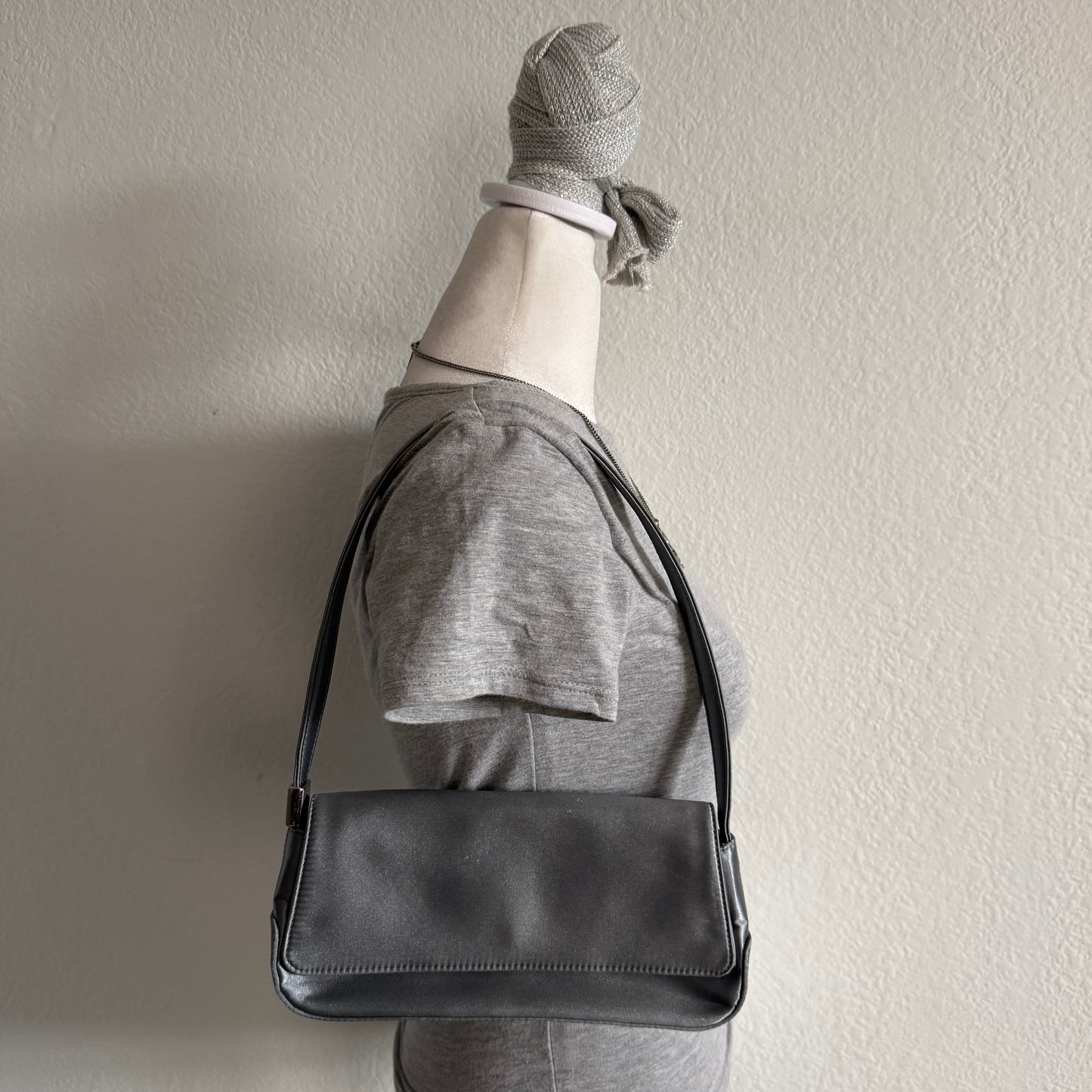 Liz Claiborne grey shoulder bag