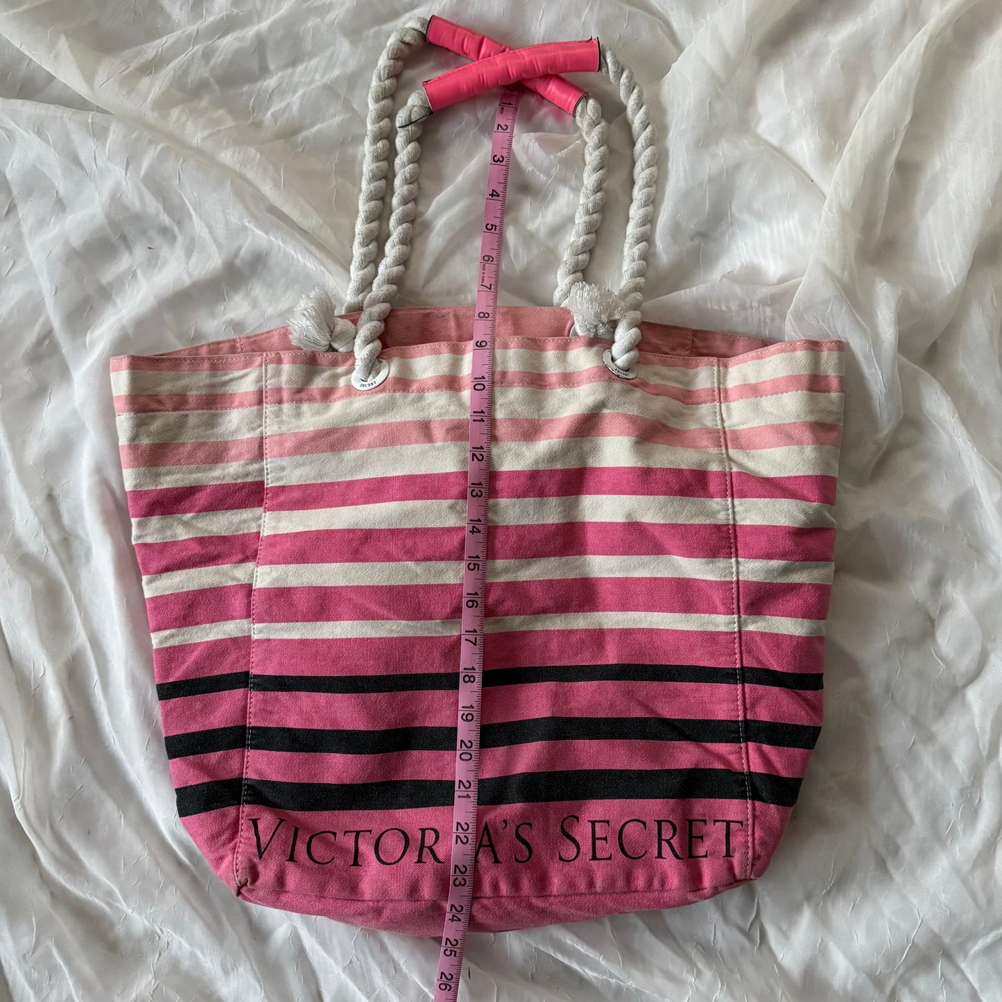 Victoria’s Secret striped beach bag