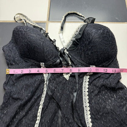 Black lingerie dress