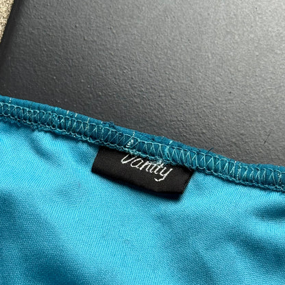Turquoise bubble lace cami