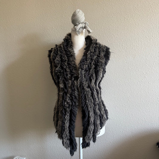 Fur grunge vest