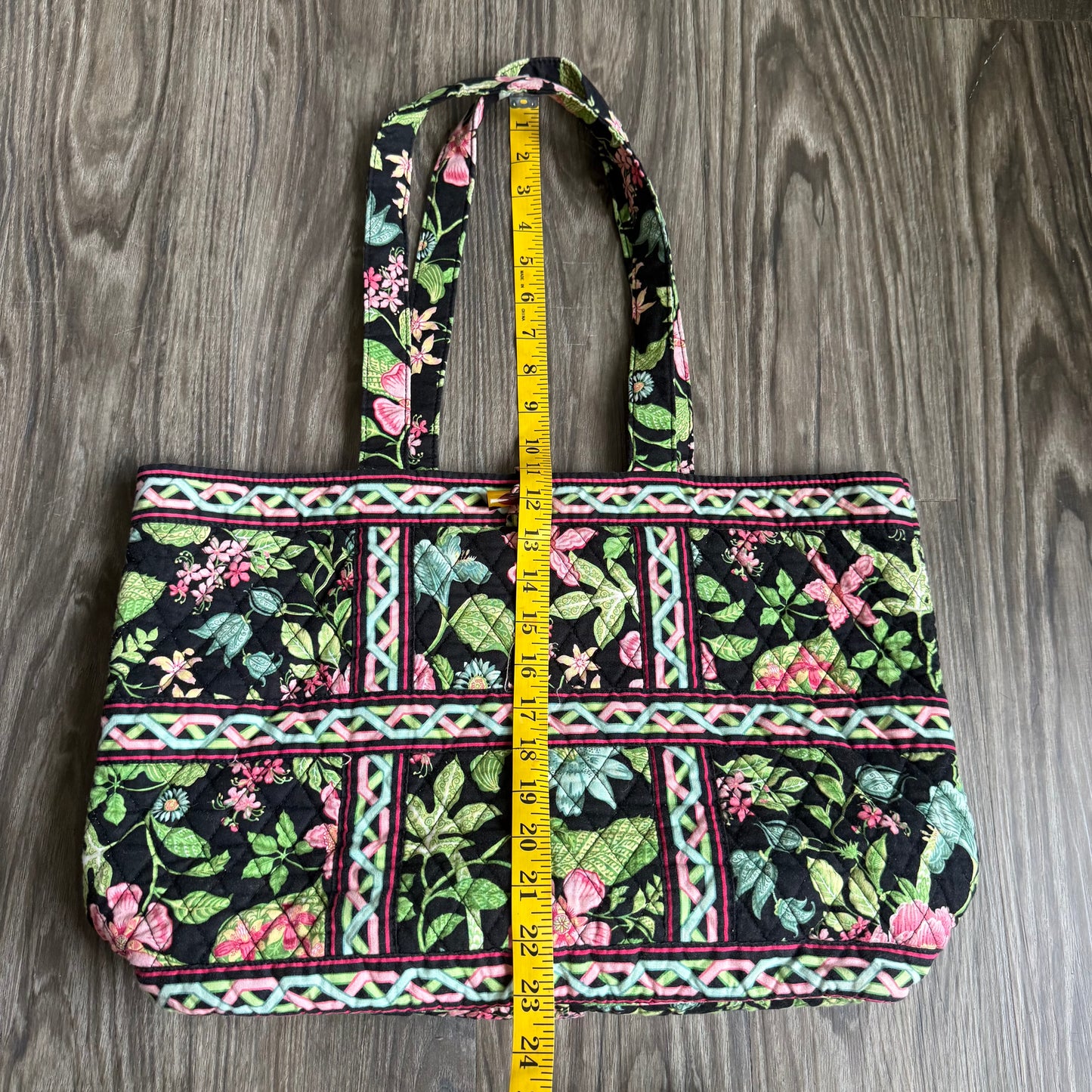 Vera Bradley botanical tote bag