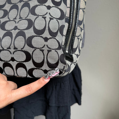 2000s coach signature canvas bag