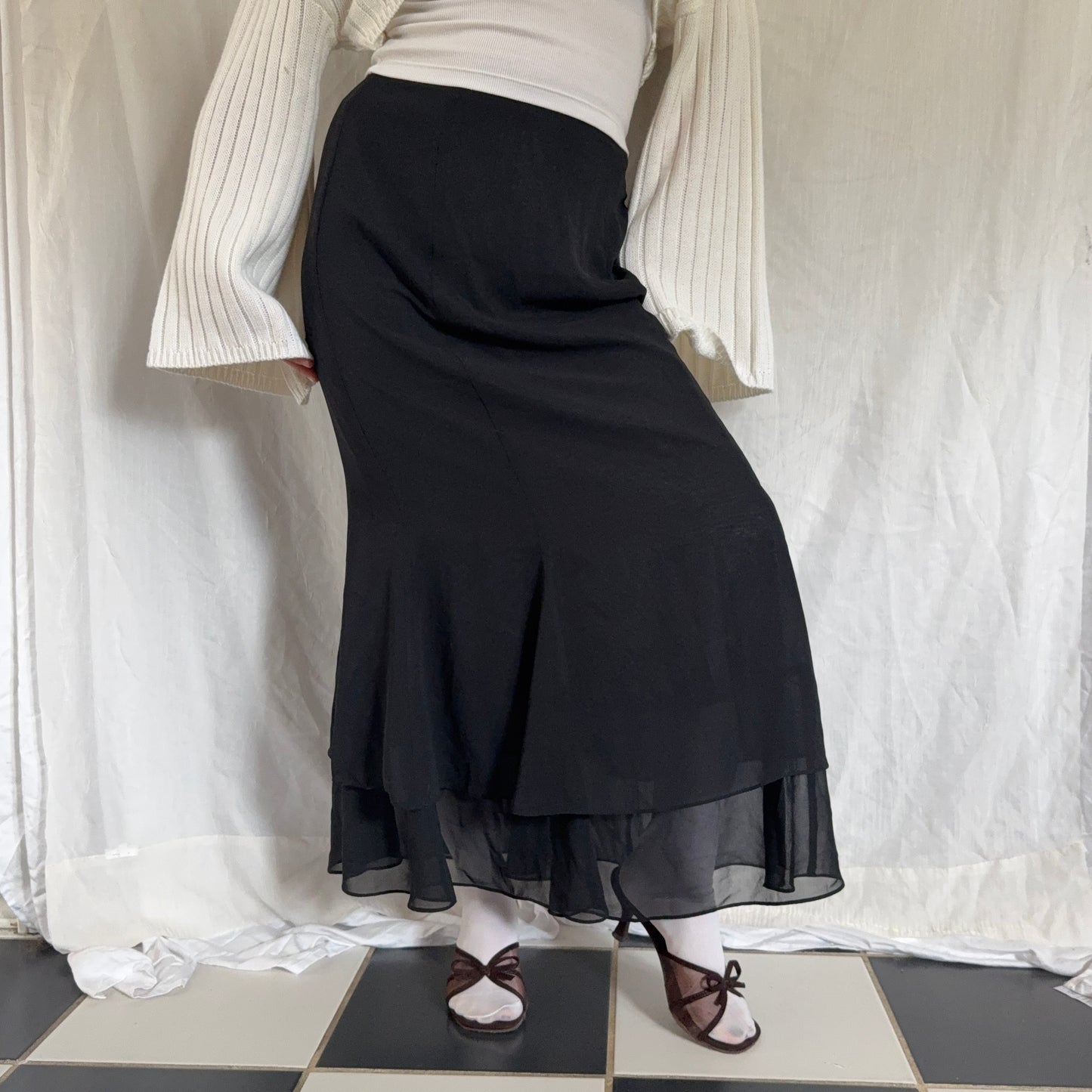 Evening black maxi