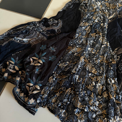 Whimsy navy paisley maxi