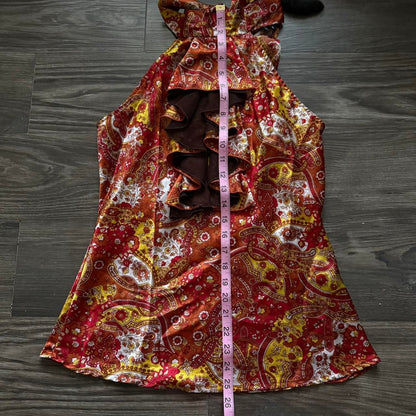Takara paisley boho halted top