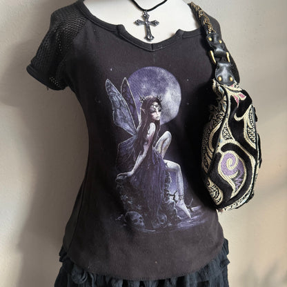 Spiral Fairy gothic top