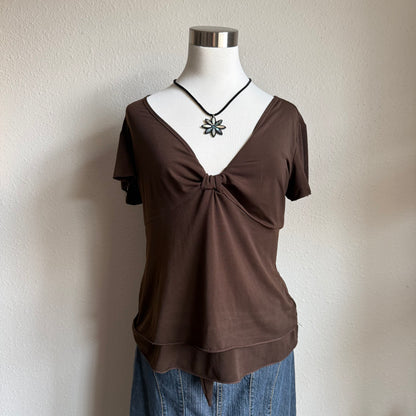 Y2K Susan’s brown basic top