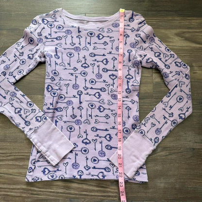 Lilac heart thermal longsleeve