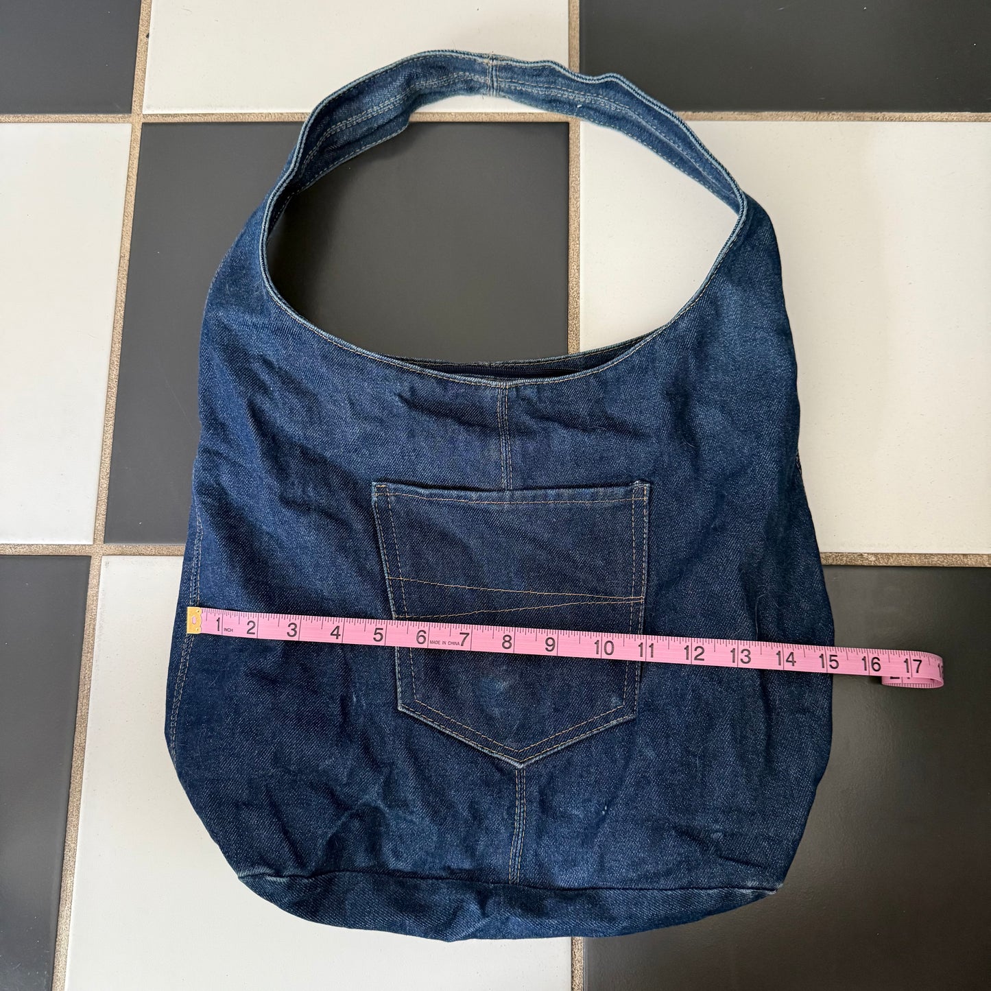 Jean shoulder tote bag