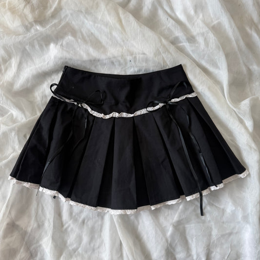 Pleated babydoll skirt