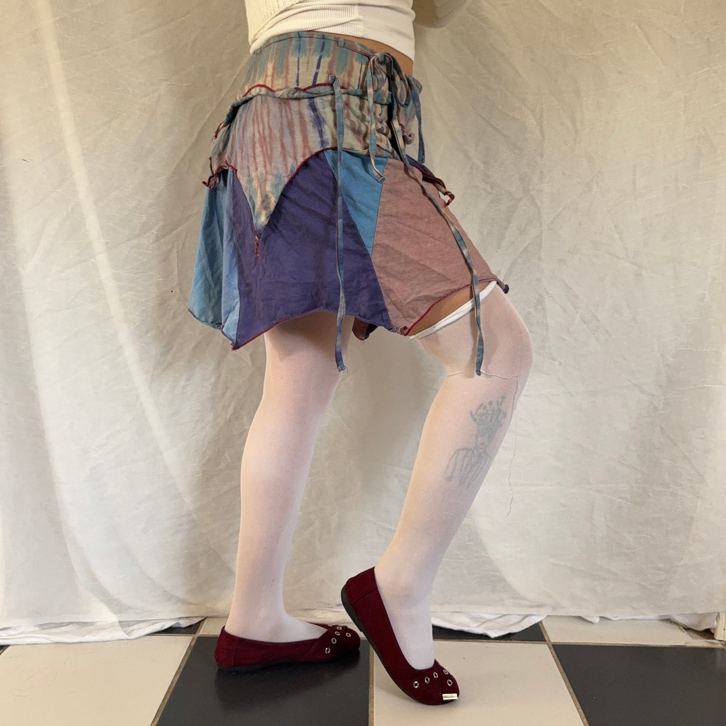 Fairy adjustable purple mini skirt
