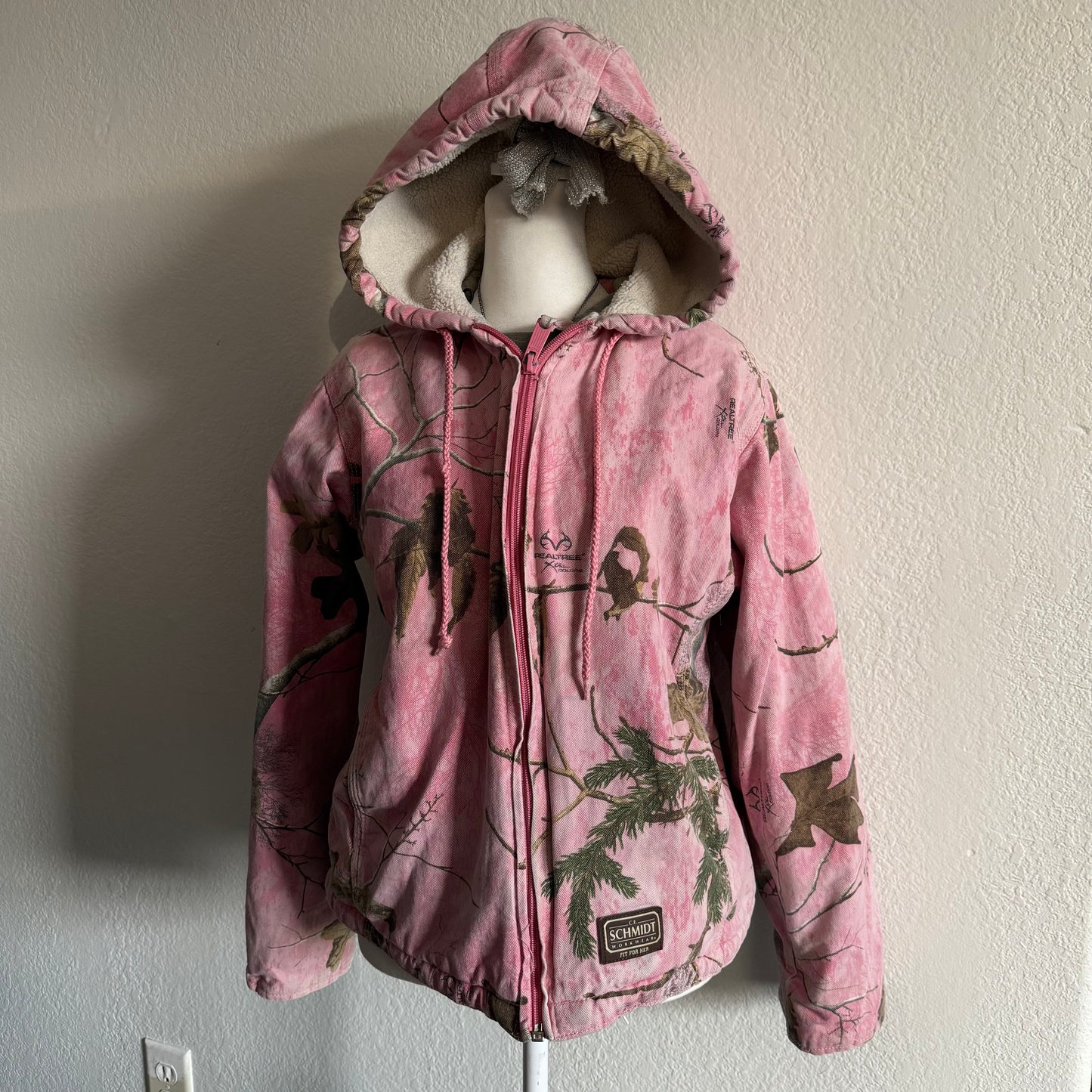 Pink camo workwear jacket