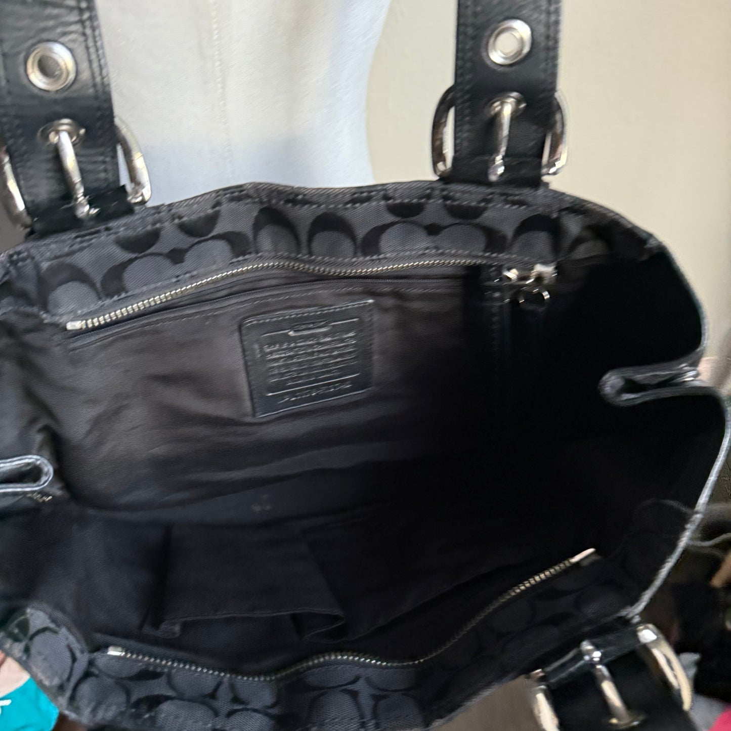 Black Coach shoulder bag