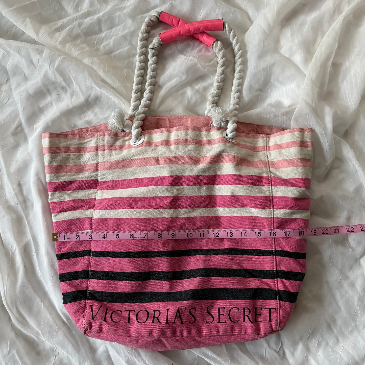 Victoria’s Secret striped beach bag