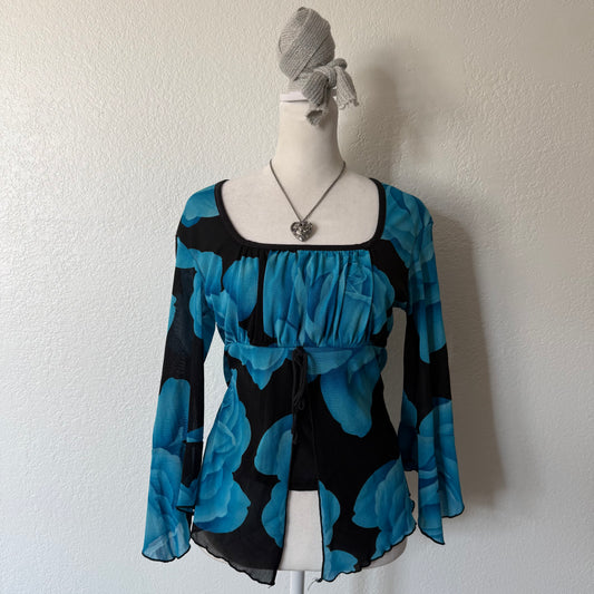 Flower fairy sleeve top