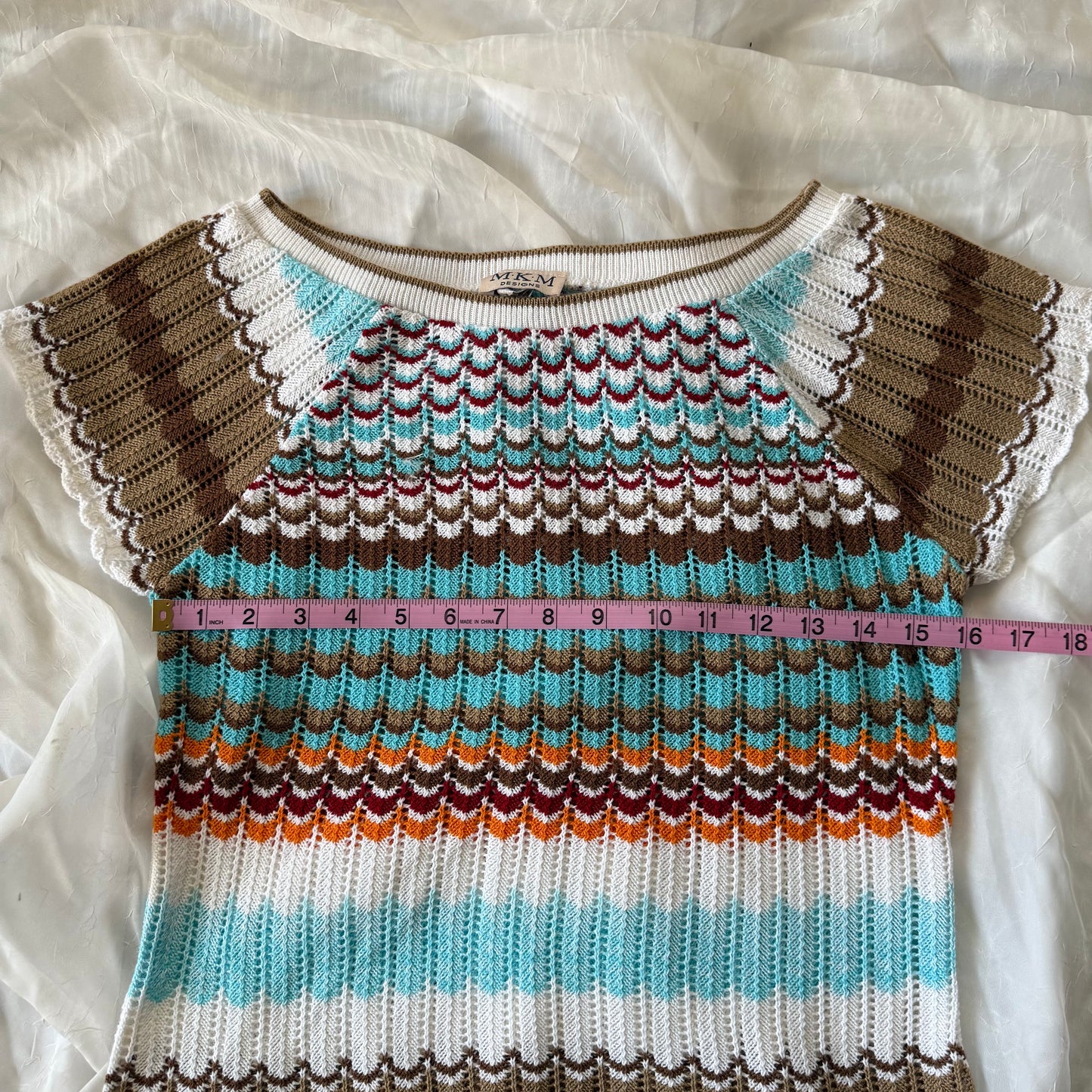 Soft knitted beach top