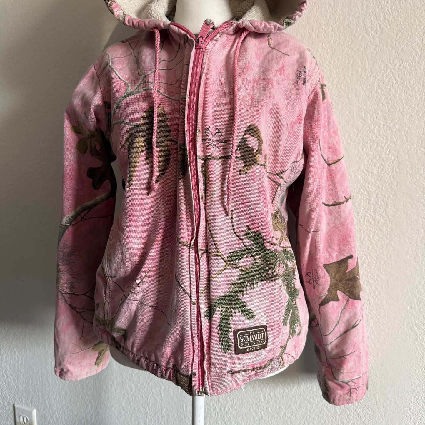 Pink camo workwear jacket