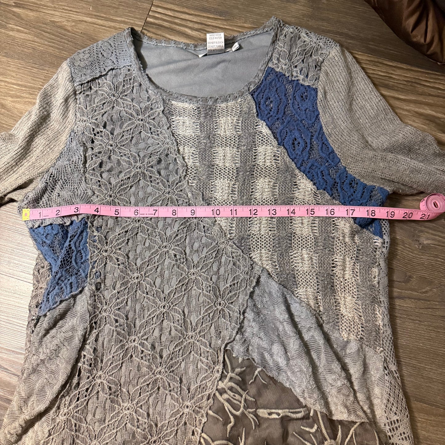 Gray fairy grunge sweater top