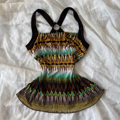 Brown fairy printed cami