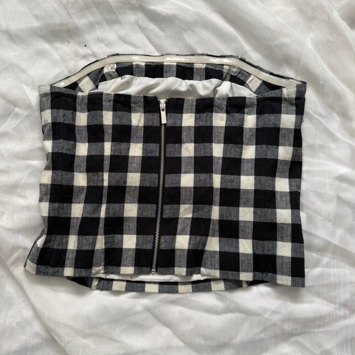 Checkered tube top