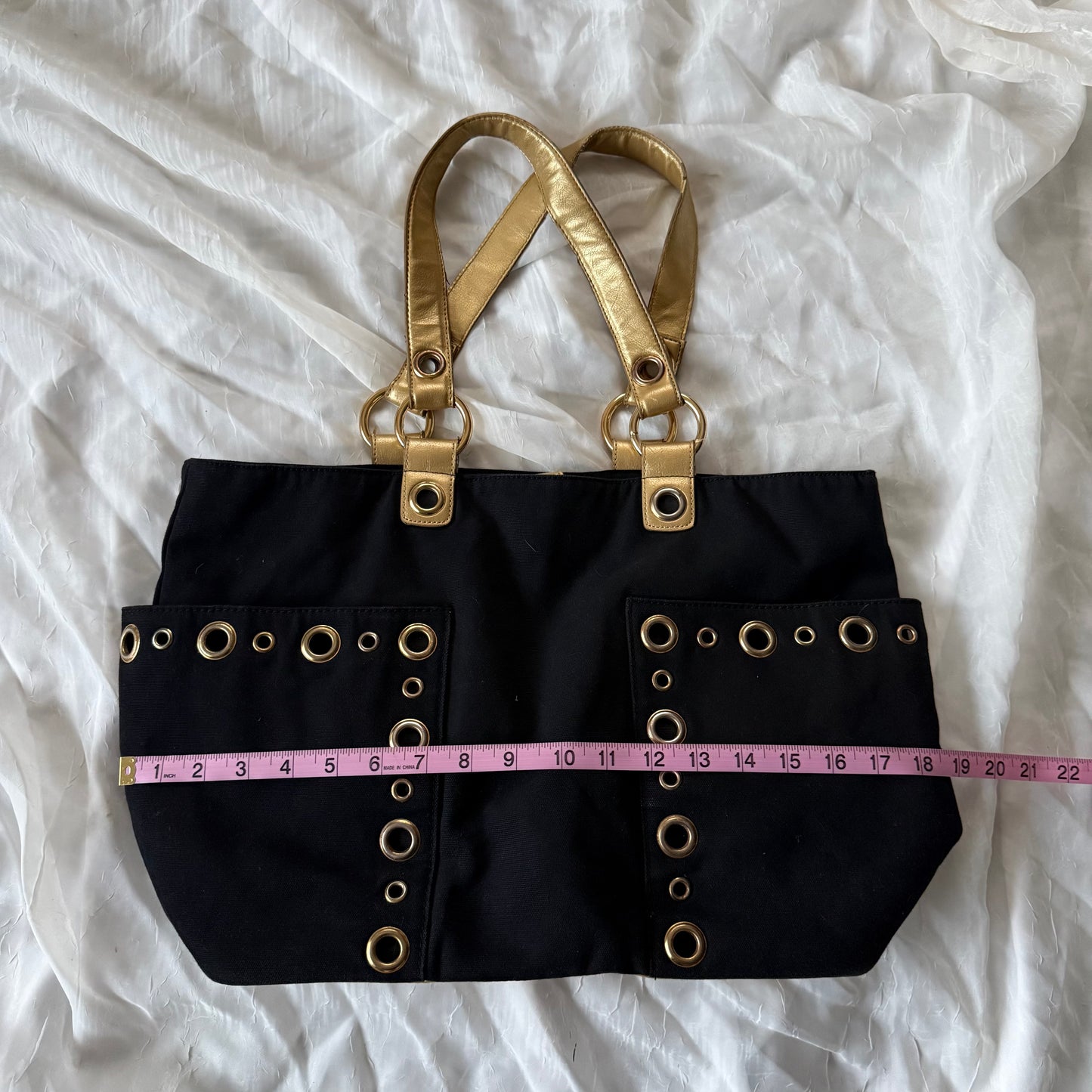 Studded shoulder bag