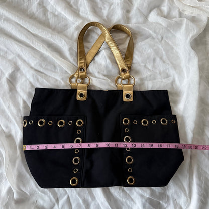 Studded shoulder bag