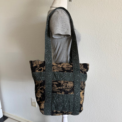 Japanese shoulder tote bag