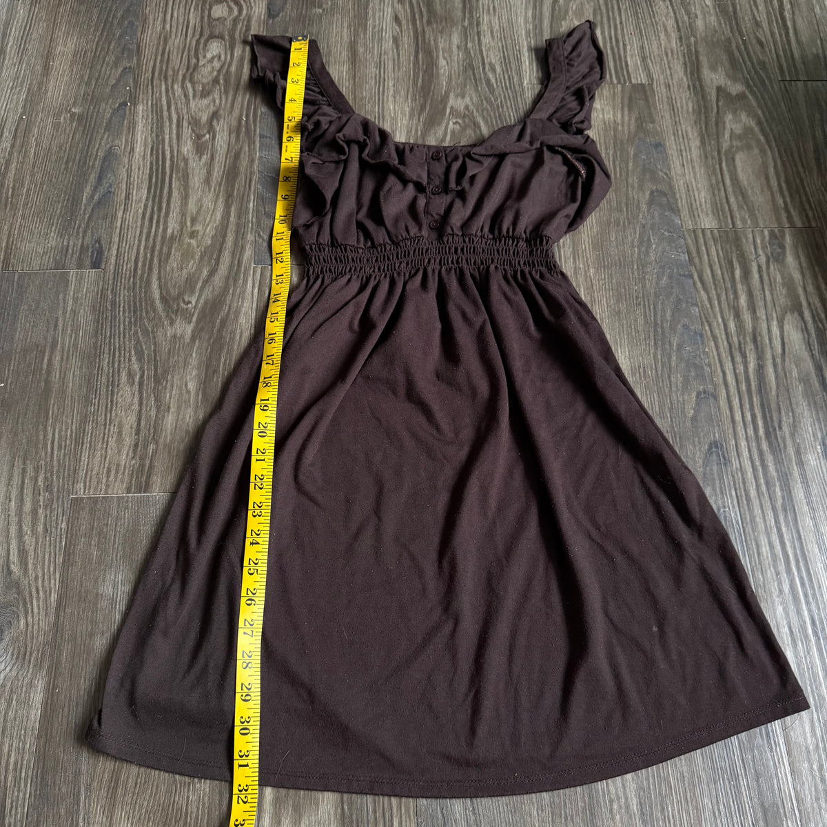 Molly’s brown fall dress