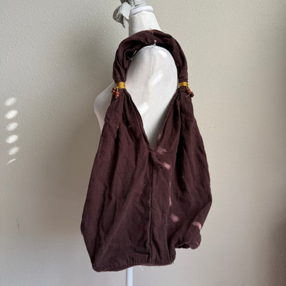 Boho beaded hobo bag